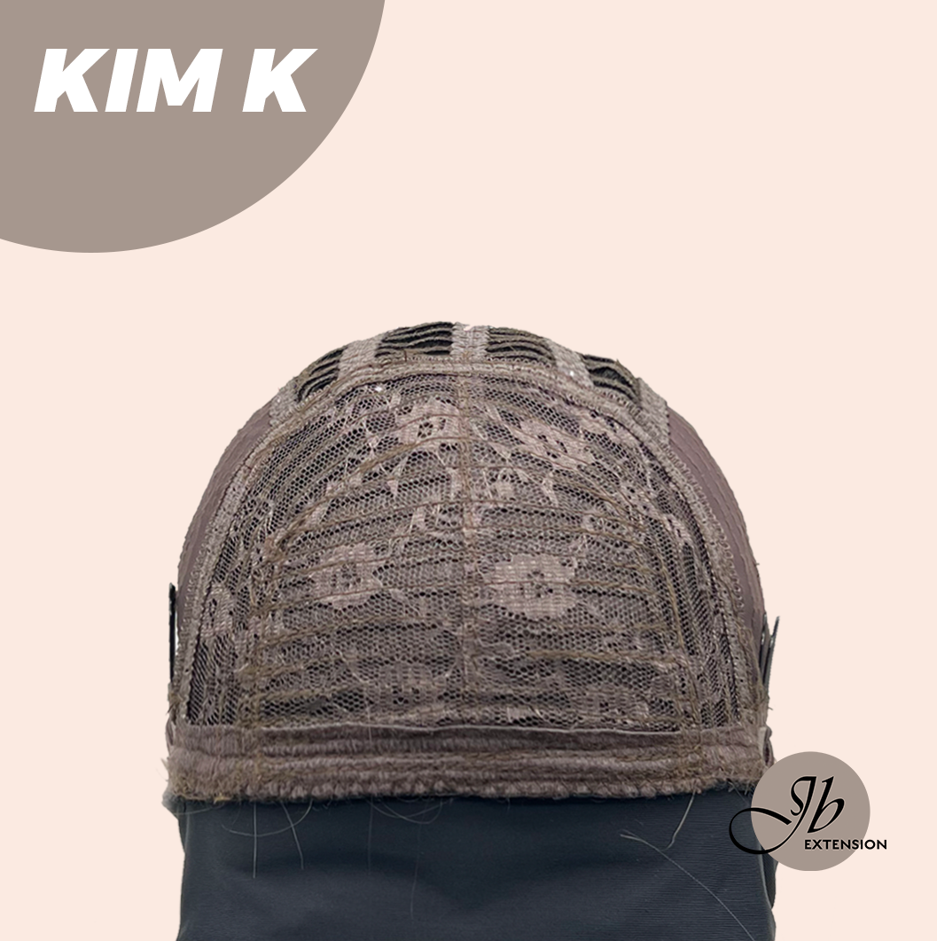 JBEXTENSION 22 Inches Straight Grey Brown Silver Ombre Headband Wig KIM K