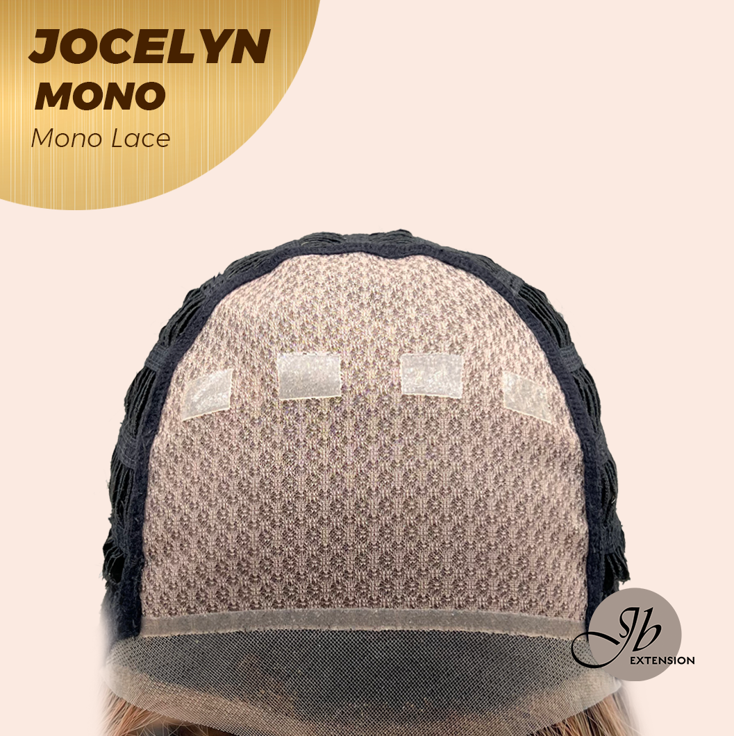 JBEXTENSION JOCELYN MONO Monofilament Handmade Wig 6X5 Full Monofilament Hand Tied Top Wig 11 Inches Pine Cones Mono Lace Wig with Anti-slip Silicone Strips Glueless Wig JOCELYN MONO【BENDY EAR TABS】