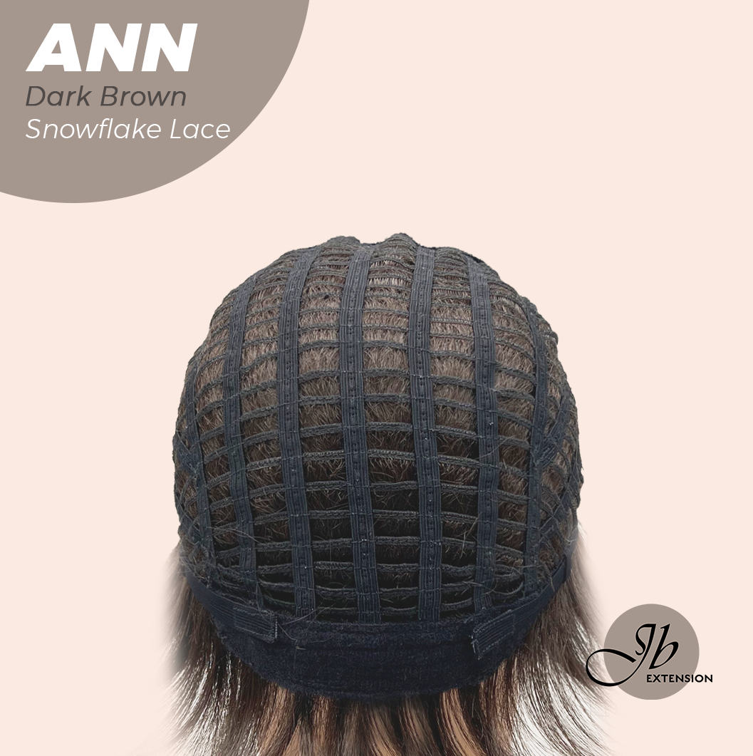 [FINAL SALE] JBEXTENSION 10 Inches Dark Brown Pre-Cut Side Part Snowflake Lace Frontlace Glueless Wig ANN DARK BROWN【BENDY EAR TABS】