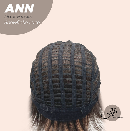 [FINAL SALE] JBEXTENSION 10 Inches Dark Brown Pre-Cut Side Part Snowflake Lace Frontlace Glueless Wig ANN DARK BROWN【BENDY EAR TABS】