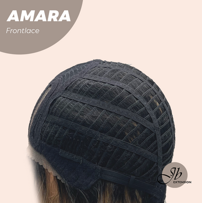 [FINAL SALE] JBEXTENSION 22 Inches Mix Blonde Pre-Cut Side Part Frontlace Glueless Black Sapphire Wig AMARA【BENDY EAR TABS】