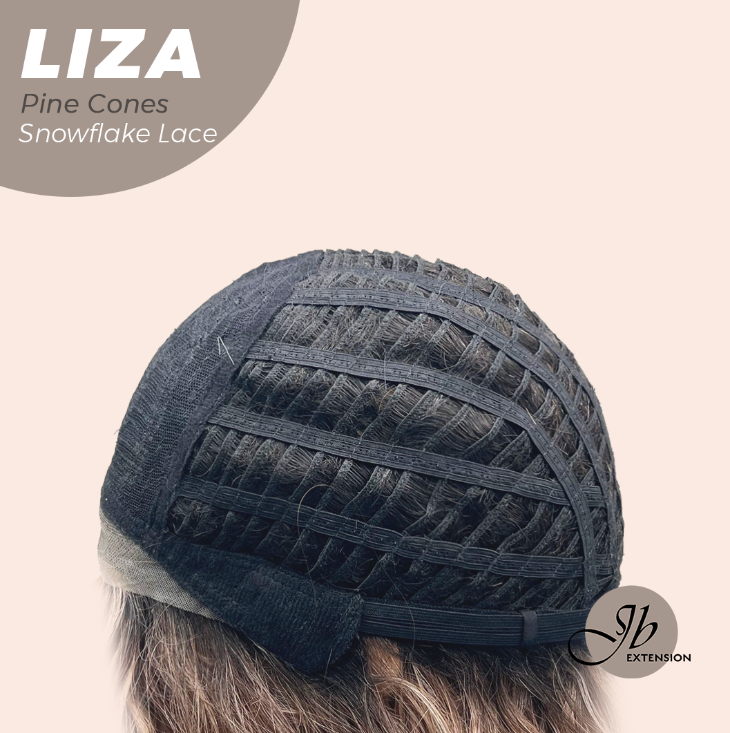 [PRE-ORDER] JBEXTENSION 19 Inches Deep Curly Pine Cones Pre-Cut Snowflake Lace Frontlace Glueless Wig LIZA SNOWFLAKE PINE CONES【PERMATEASE】【BENDY EAR TABS】