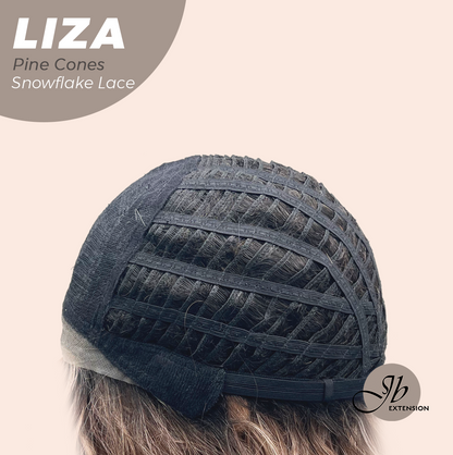 [PRE-ORDER] JBEXTENSION 19 Inches Deep Curly Pine Cones Pre-Cut Snowflake Lace Frontlace Glueless Wig LIZA SNOWFLAKE PINE CONES【PERMATEASE】【BENDY EAR TABS】