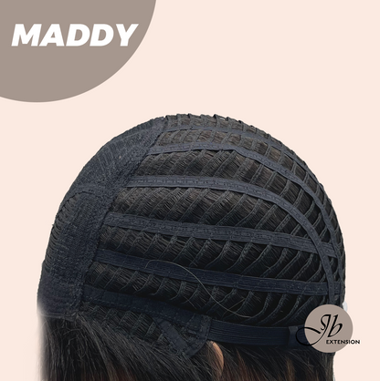 [FINAL SALE] JBEXTENSION 18 Inches Ash Brown Women Fashion Full Machine Wig MADDY【PLUS PERMATEASE】【BENDY EAR TABS】