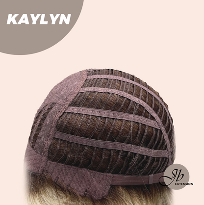 [FINAL SALE] JBEXTENSION 15 Inches Blonde Curly Women Fashion Full Machine Wig KAYLYN【PLUS PERMATEASE】【BENDY EAR TABS】