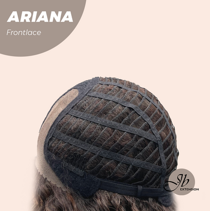 [FINAL SALE] JBEXTENSION 16 Inches Deep Curly Dark Brown Pre-Cut Side Part Frontlace Glueless Black Sapphire Wig ARIANA【BENDY EAR TABS】