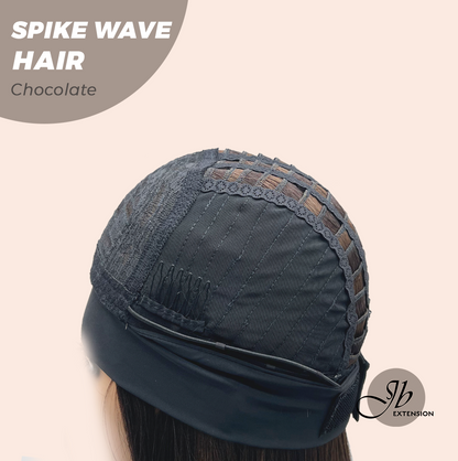 JBEXTENSION 24 Inches Long Wave Chocolate Headband Wig SPIKE WAVE - CHOCOLATE