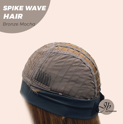 JBEXTENSION 24 Inches Long Wave Bronze Mocha Headband Wig SPIKE WAVE - BRONZE MOCHA
