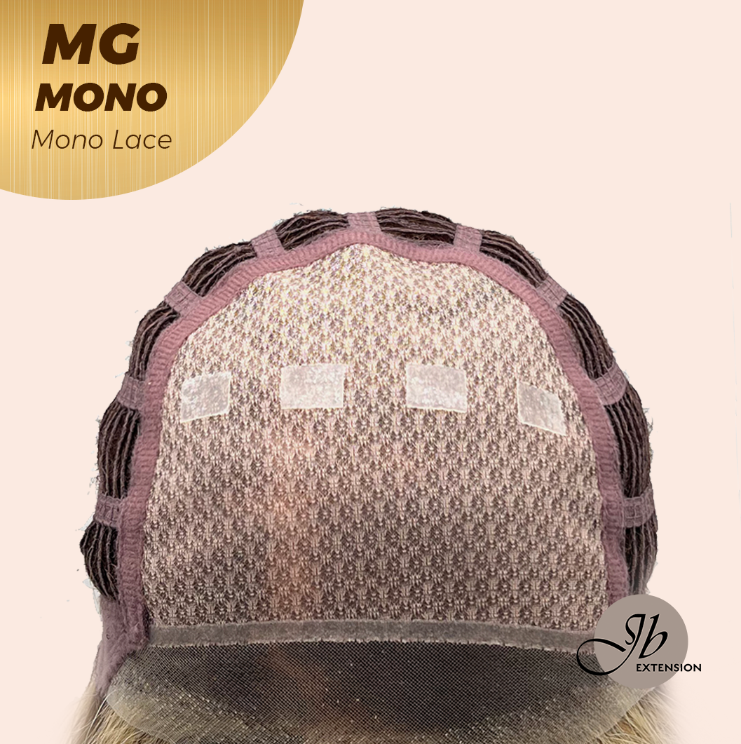 [FINAL SALE] JBEXTENSION MG MONO Monofilament Handmade Wig 6X5 Full Monofilament Hand Tied Top Wig 12 Inches Dark Blonde Mono Lace Wig With Anti-slip Silicone Strips Glueless Wig MG MONO【BENDY EAR TABS】