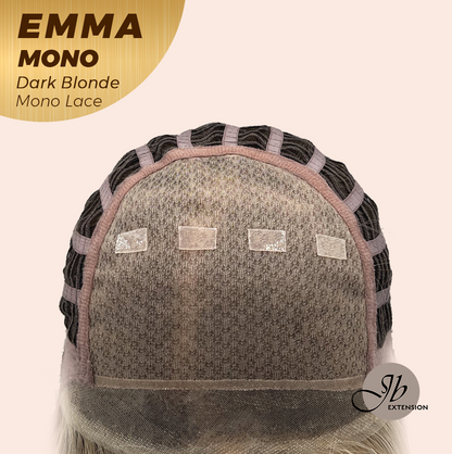 [FINAL SALE] JBEXTENSION EMMA MONO Monofilament Handmade Wig 6X5 Full Monofilament Hand Tied Top Wig 14 Inche Dark Blonde Mono Lace Wig With Anti-slip Silicone Strips Glueless Wig EMMA MONO DARK BLONDE【BENDY EAR TABS】