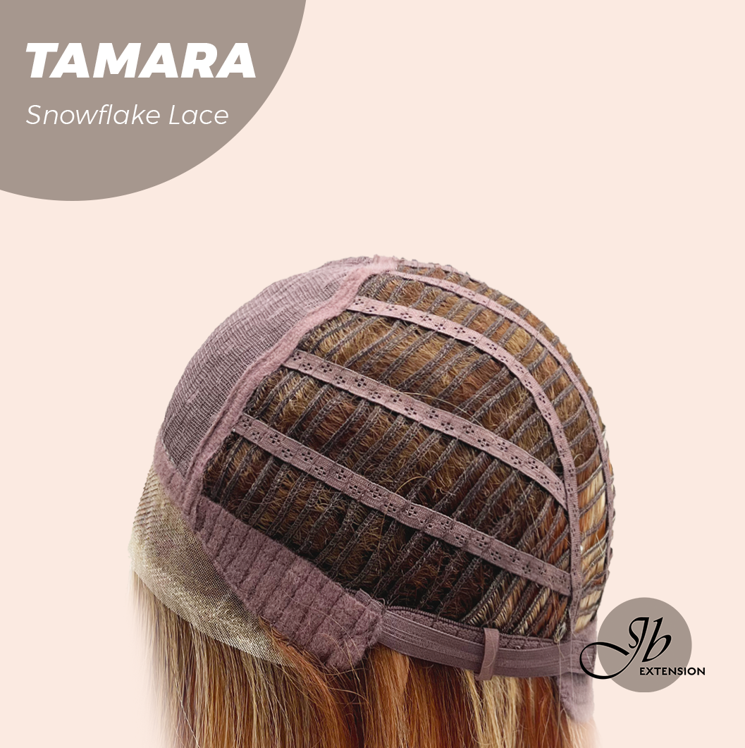 [FINAL SALE] JBEXTENSION 10 Inches Sunset Blush Pre-Cut Side Part Snowflake Lace Frontlace Glueless Wig TAMARA【BENDY EAR TABS】
