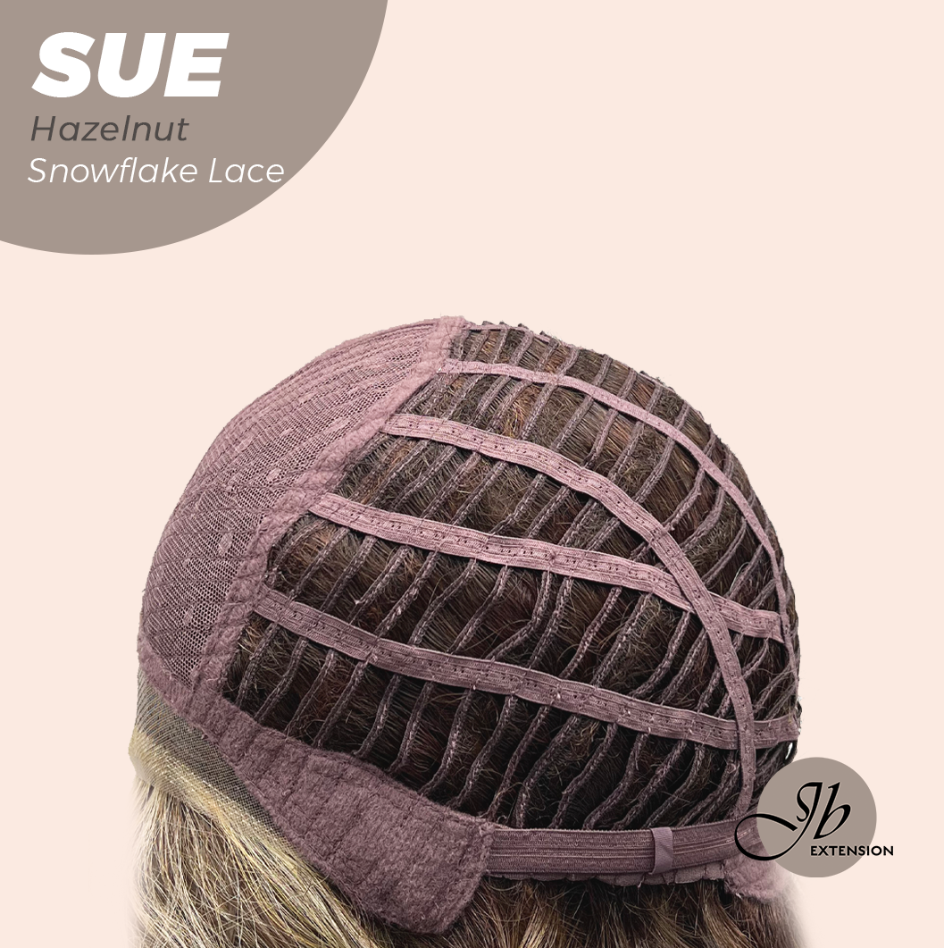 [PRE-ORDER] JBEXTENSION 17 Inches Hazelnut Deep Curly Pre-Cut Side Part Snowflake Lace Frontlace Glueless Wig SUE HAZELNUT【BENDY EAR TABS】