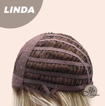 [FINAL SALE] JBEXTENSION 18 Inches Blonde Women Fashion Full Machine Wig LINDA【PLUS PERMATEASE】【BENDY EAR TABS】