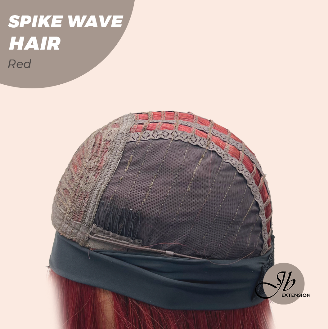 JBEXTENSION 24 Inches Long Wave Red Headband Wig SPIKE WAVE - RED