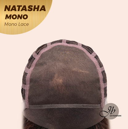 [FINAL SALE] JBEXTENSION NATASHA MONO Monofilament Handmade Wig 6X5 Full Monofilament Hand Tied Top Wig 12 Inches Honey Blonde Mono Lace Wig Glueless Wig NATASHA MONO【BENDY EAR TABS】