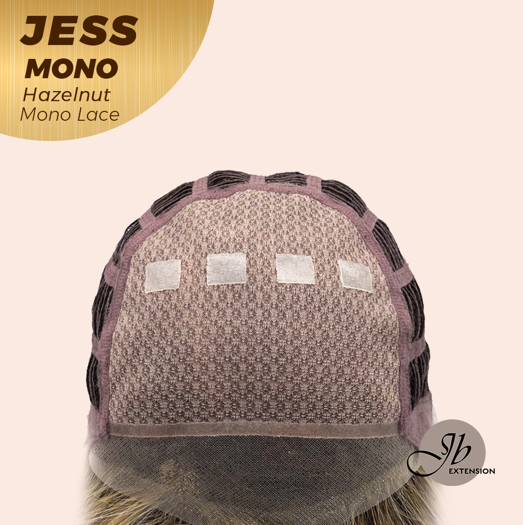 [PRE-ORDER] JBEXTENSION JESS MONO Monofilament Handmade Wig 6X5 Full Monofilament Hand Tied Top Wig 10 Inches Hazelnut Mono Lace Wig With Anti-slip Silicone Strips Glueless Wig JESS MONO HAZELNUT【BENDY EAR TABS】