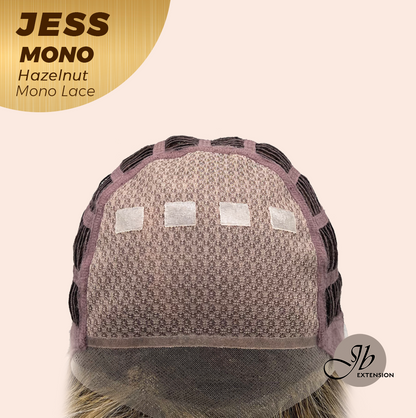 [PRE-ORDER] JBEXTENSION JESS MONO Monofilament Handmade Wig 6X5 Full Monofilament Hand Tied Top Wig 10 Inches Hazelnut Mono Lace Wig With Anti-slip Silicone Strips Glueless Wig JESS MONO HAZELNUT【BENDY EAR TABS】