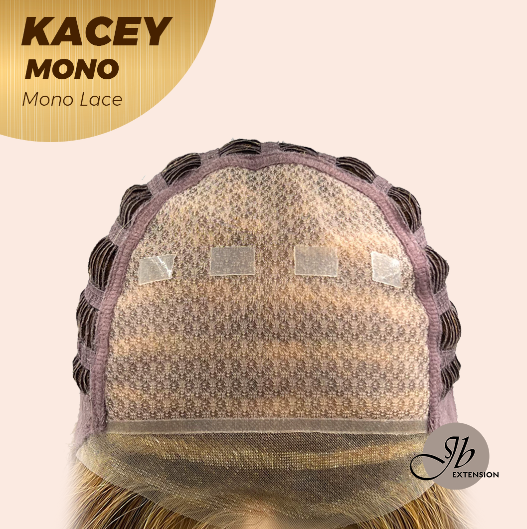 HOT OF SEASON - KACEY MONO Monofilament Handmade Wig 6X5 Full Monofilament Hand Tied Top Wig 27 Inches Copper Mono Lace Wig With Anti-slip Silicone Strips Glueless Wig KACEY MONO【BENDY EAR TABS】