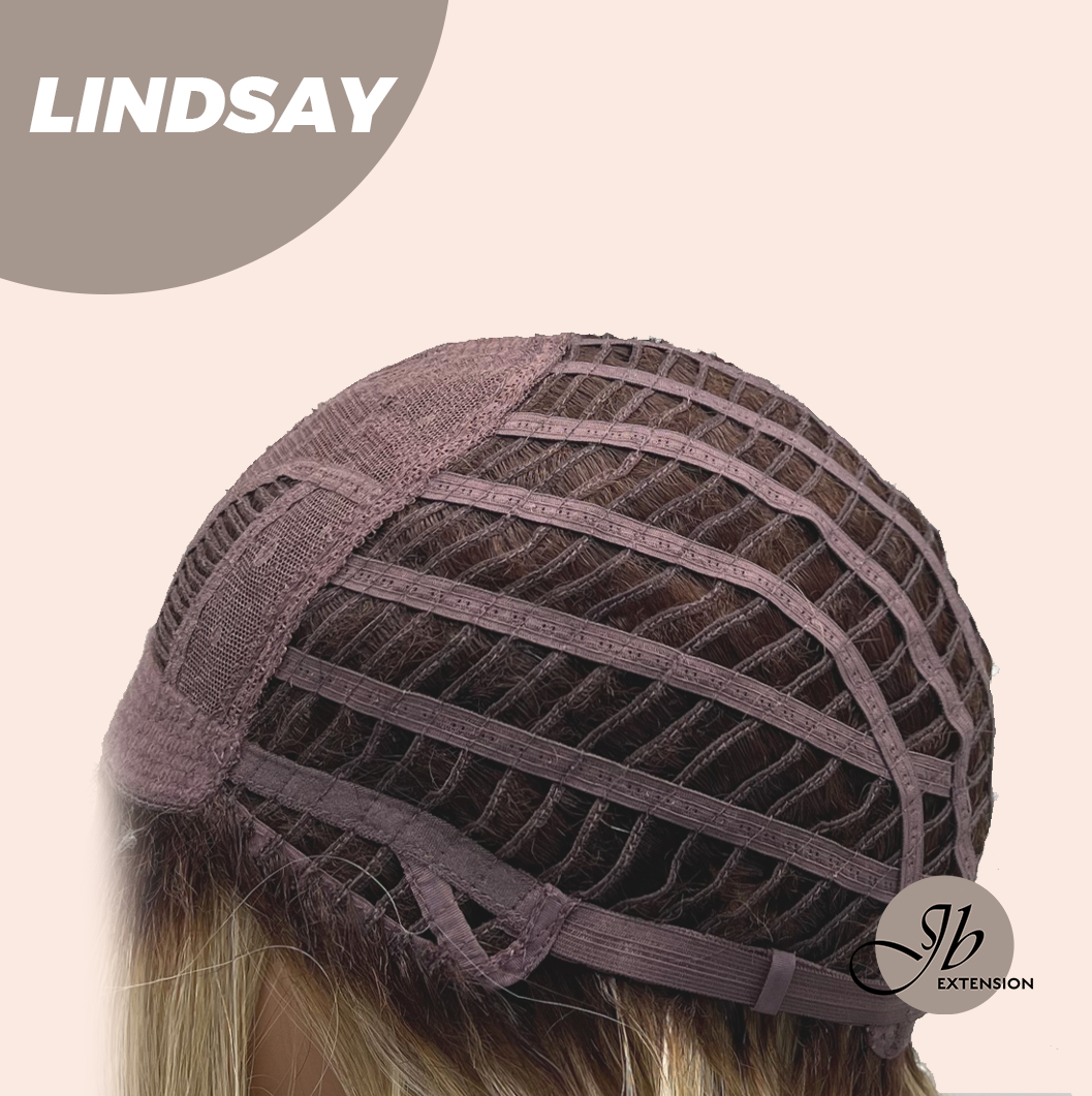 [FINAL SALE] JBEXTENSION 18 Inches Curly Blonde Women Fashion Full Machine Wig LINDSAY【PLUS PERMATEASE】【BENDY EAR TABS】
