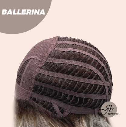 [FINAL SALE] JBEXTENSION 18 Inches Wave Silver Wig with Dark Root Women Fashion Full Machine Wig BALLERINA【PLUS PERMATEASE】【BENDY EAR TABS】