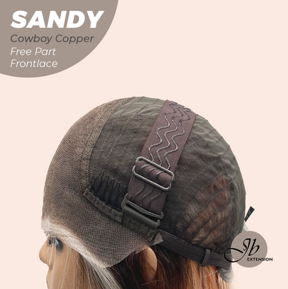 [FINAL SALE] JBEXTENSION 24 Inches Cowboy Copper Curly 13X6 Lace Free Part Frontlace Glueless Wig SANDY COWBOY COPPER
