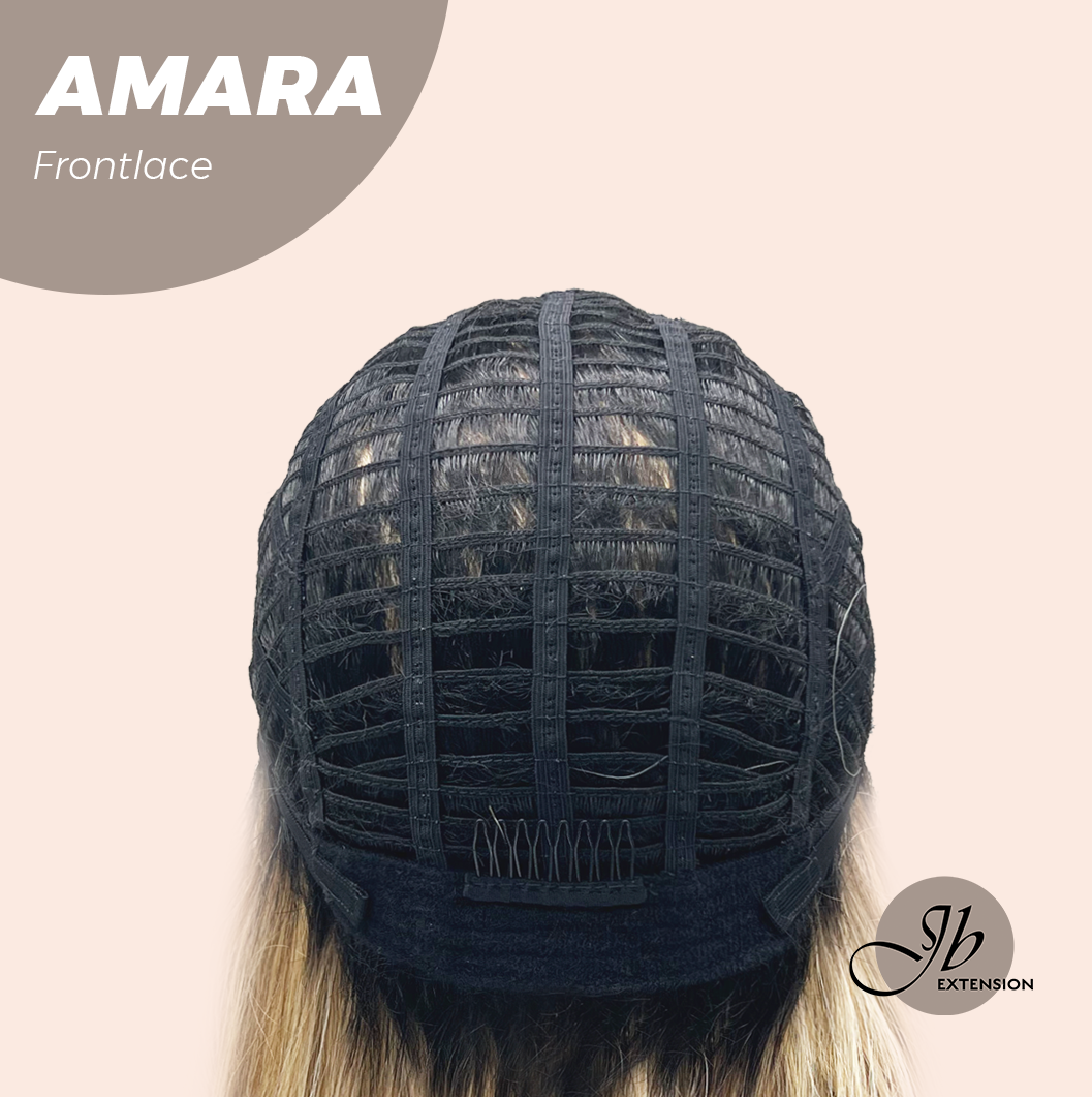 [FINAL SALE] JBEXTENSION 22 Inches Mix Blonde Pre-Cut Side Part Frontlace Glueless Black Sapphire Wig AMARA【BENDY EAR TABS】