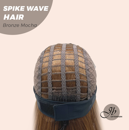 JBEXTENSION 24 Inches Long Wave Bronze Mocha Headband Wig SPIKE WAVE - BRONZE MOCHA