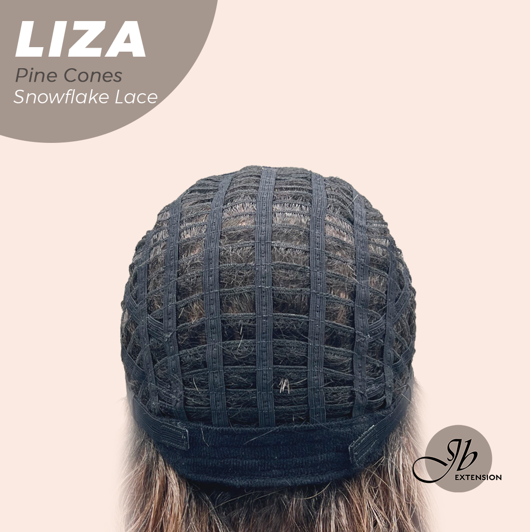 [PRE-ORDER] JBEXTENSION 19 Inches Deep Curly Pine Cones Pre-Cut Snowflake Lace Frontlace Glueless Wig LIZA SNOWFLAKE PINE CONES【PERMATEASE】【BENDY EAR TABS】