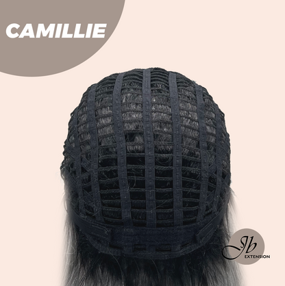 [FINAL SALE] JBEXTENSION 14 Inches Grey Silver with Dark Root Women Fashion Full Machine Wig CAMILLIE【PLUS PERMATEASE】【BENDY EAR TABS】
