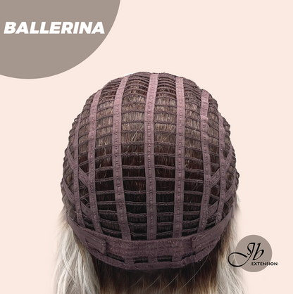 [FINAL SALE] JBEXTENSION 18 Inches Wave Silver Wig with Dark Root Women Fashion Full Machine Wig BALLERINA【PLUS PERMATEASE】【BENDY EAR TABS】
