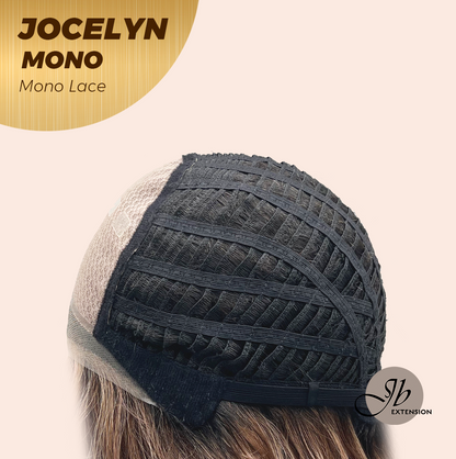 JBEXTENSION JOCELYN MONO Monofilament Handmade Wig 6X5 Full Monofilament Hand Tied Top Wig 11 Inches Pine Cones Mono Lace Wig with Anti-slip Silicone Strips Glueless Wig JOCELYN MONO【BENDY EAR TABS】