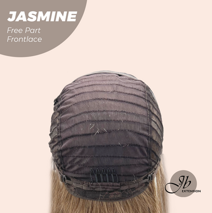JBEXTENSION 24 Inches Mix Blonde Fiber X, Tangle Less Pre-Cut Free Part Frontlace Glueless Wig JASMINE【FIBER X】