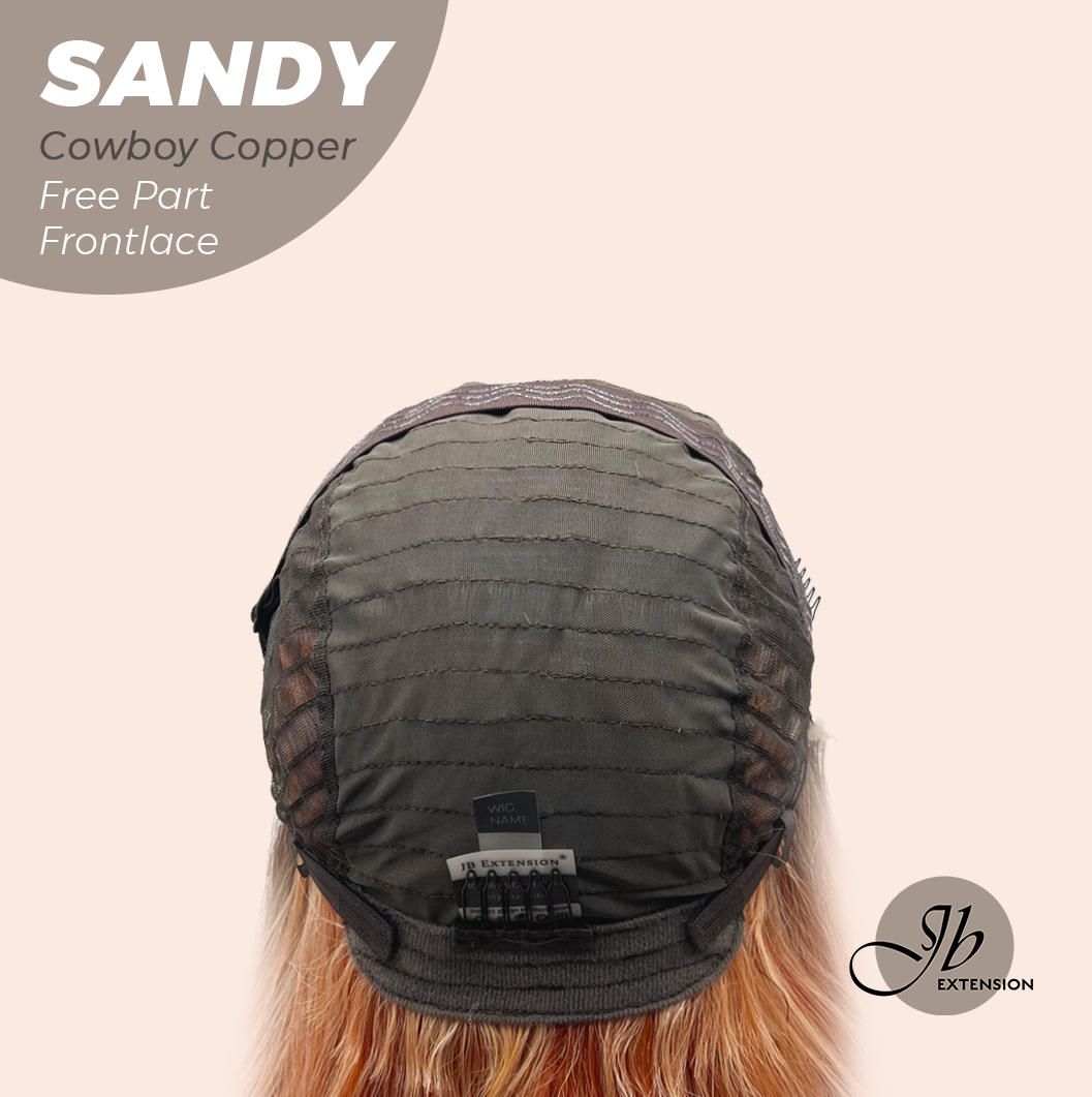 [FINAL SALE] JBEXTENSION 24 Inches Cowboy Copper Curly 13X6 Lace Free Part Frontlace Glueless Wig SANDY COWBOY COPPER