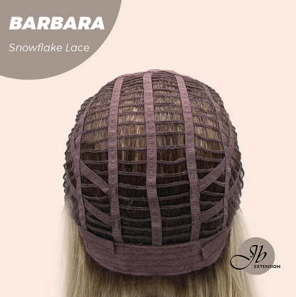 JBEXTENSION 12 Inches Blonde Curly Pre-Cut Side Part Snowflake Lace Frontlace Glueless Wig BARBARA【BENDY EAR TABS】