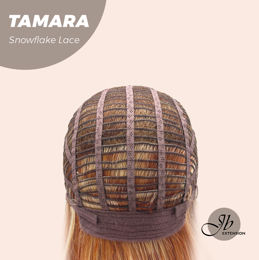 [FINAL SALE] JBEXTENSION 10 Inches Sunset Blush Pre-Cut Side Part Snowflake Lace Frontlace Glueless Wig TAMARA【BENDY EAR TABS】