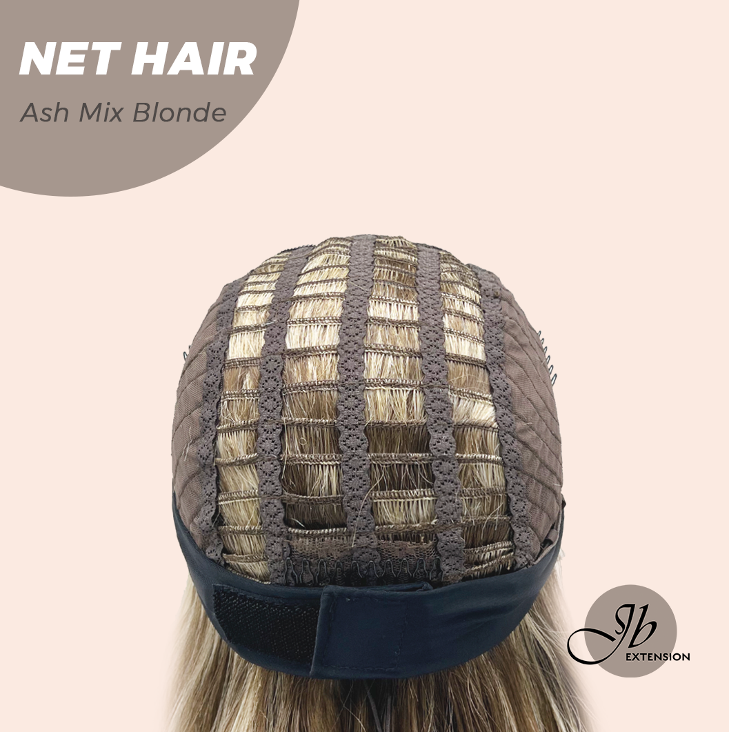 JBEXTENSION 26 Inches Long Wave Hair Ash Mix Blonde Headband Wig NET HAIR