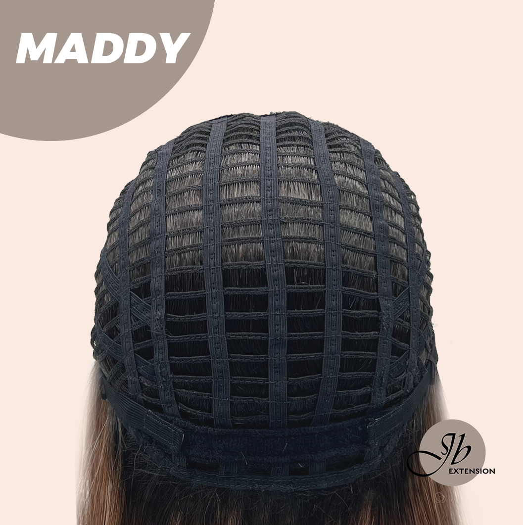 [FINAL SALE] JBEXTENSION 18 Inches Ash Brown Women Fashion Full Machine Wig MADDY【PLUS PERMATEASE】【BENDY EAR TABS】