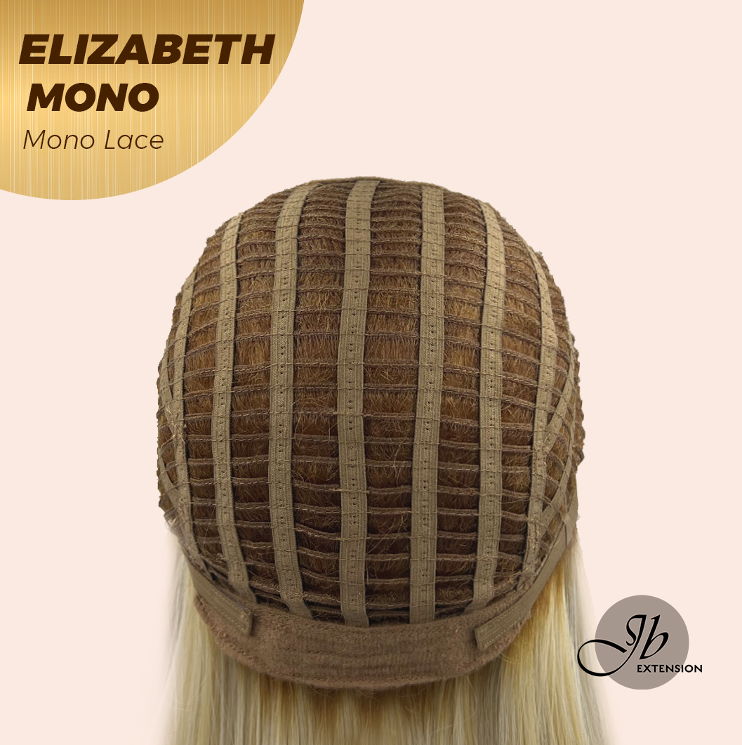 [FINAL SALE] JBEXTENSION ELIZABETH MONO Monofilament Handmade Wig 6X5 Full Monofilament Hand Tied Top Wig 20 Inches Sandy Blonde Mono Lace Wig With Anti-slip Silicone Strips Glueless Wig ELIZABETH MONO【BENDY EAR TABS】
