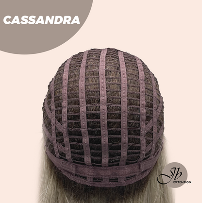 [FINAL SALE] JBEXTENSION 18 Inches Ash Blonde White Wig with Bangs Women Fashion Full Machine Wig CASSANDRA【PLUS PERMATEASE】【BENDY EAR TABS】