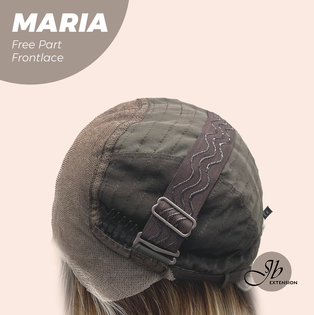 JBEXTENSION 20 Inches Silver Sand Blonde Curly 13X6 Lace Free Part Frontlace Glueless Wig MARIA