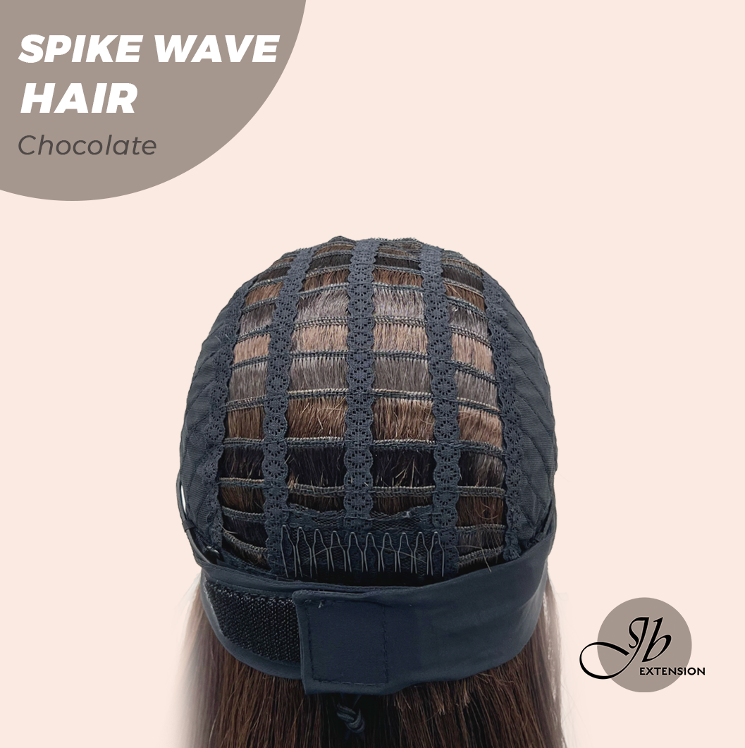 JBEXTENSION 24 Inches Long Wave Chocolate Headband Wig SPIKE WAVE - CHOCOLATE