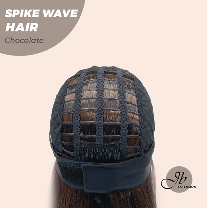 JBEXTENSION 24 Inches Long Wave Chocolate Headband Wig SPIKE WAVE - CHOCOLATE