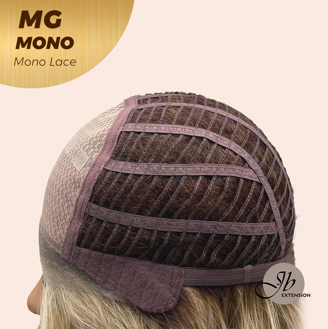 [FINAL SALE] JBEXTENSION MG MONO Monofilament Handmade Wig 6X5 Full Monofilament Hand Tied Top Wig 12 Inches Dark Blonde Mono Lace Wig With Anti-slip Silicone Strips Glueless Wig MG MONO【BENDY EAR TABS】