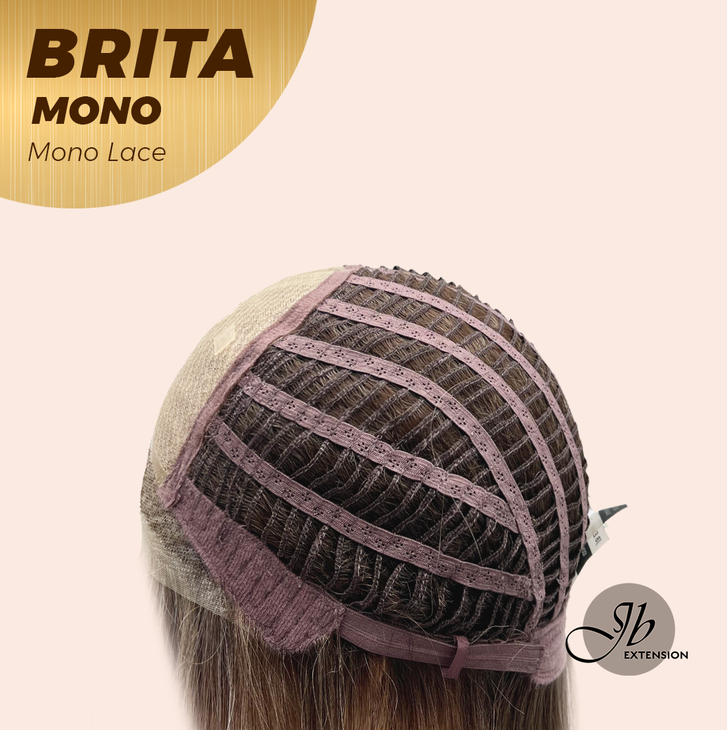 JBEXTENSION BRITA MONO Monofilament Handmade Wig 6X5 Full Monofilament Hand Tied Top Wig 22 Inches Light Blonde Mono Lace Wig Glueless Wig BRITA MONO - LIGHT BLONDE【BENDY EAR TABS】
