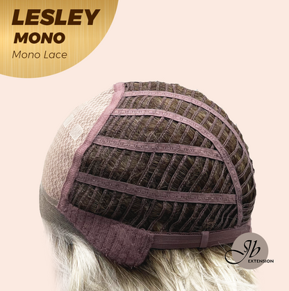[FINAL SALE] JBEXTENSION LESLEY MONO Monofilament Handmade Wig 6X5 Full Monofilament Hand Tied Top Wig 10 Inches Silver Curly Mono Lace Wig With Anti-slip Silicone Strips Glueless Wig LESLEY MONO【BENDY EAR TABS】