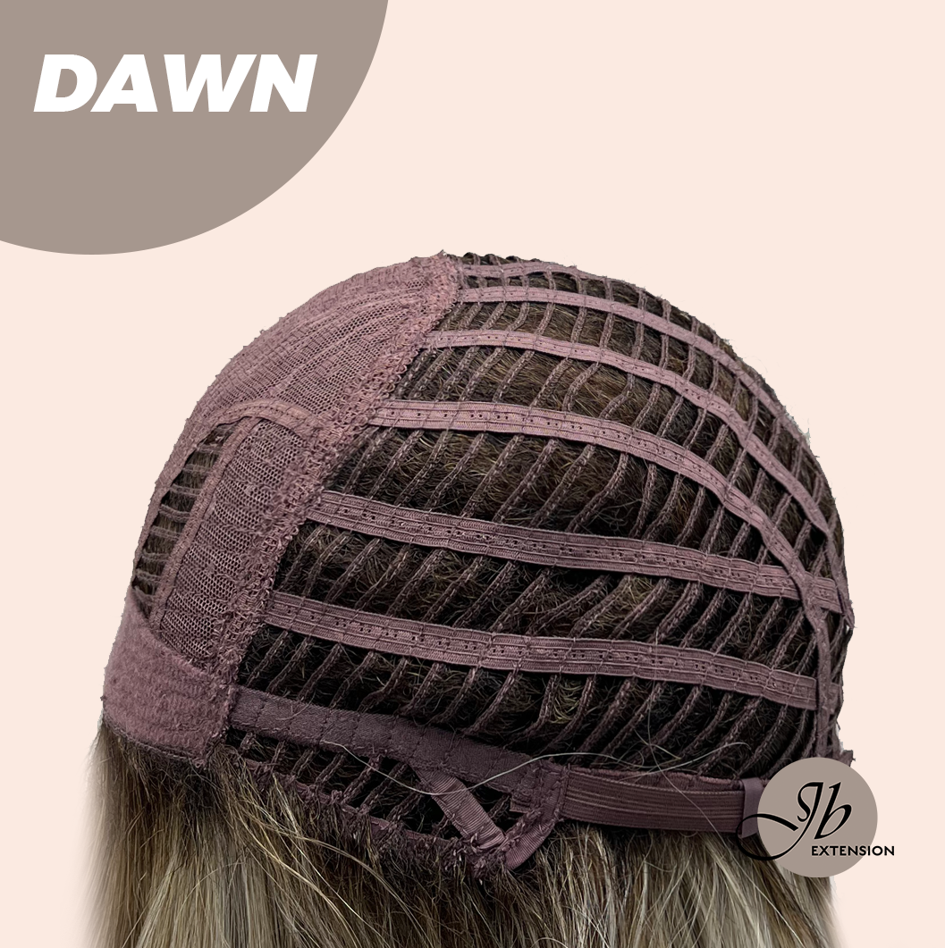 [FINAL SALE] JBEXTENSION 14 Inches Ash Grey Women Fashion Full Machine Wig DAWN【PLUS PERMATEASE】【BENDY EAR TABS】
