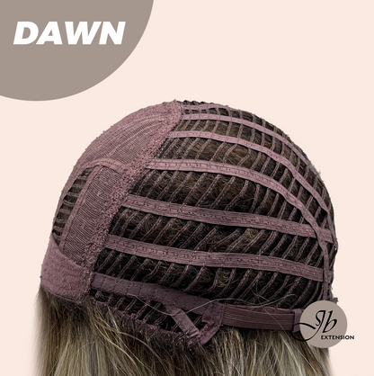 [FINAL SALE] JBEXTENSION 14 Inches Ash Grey Women Fashion Full Machine Wig DAWN【PLUS PERMATEASE】【BENDY EAR TABS】
