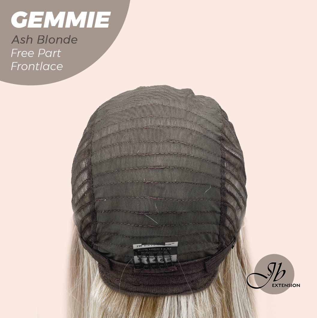 [FINAL SALE] JBEXTENSION 20 Inches Ash Blonde Pre-Cut Free Part Frontlace Glueless Wig GEMMIE ASH BLONDE