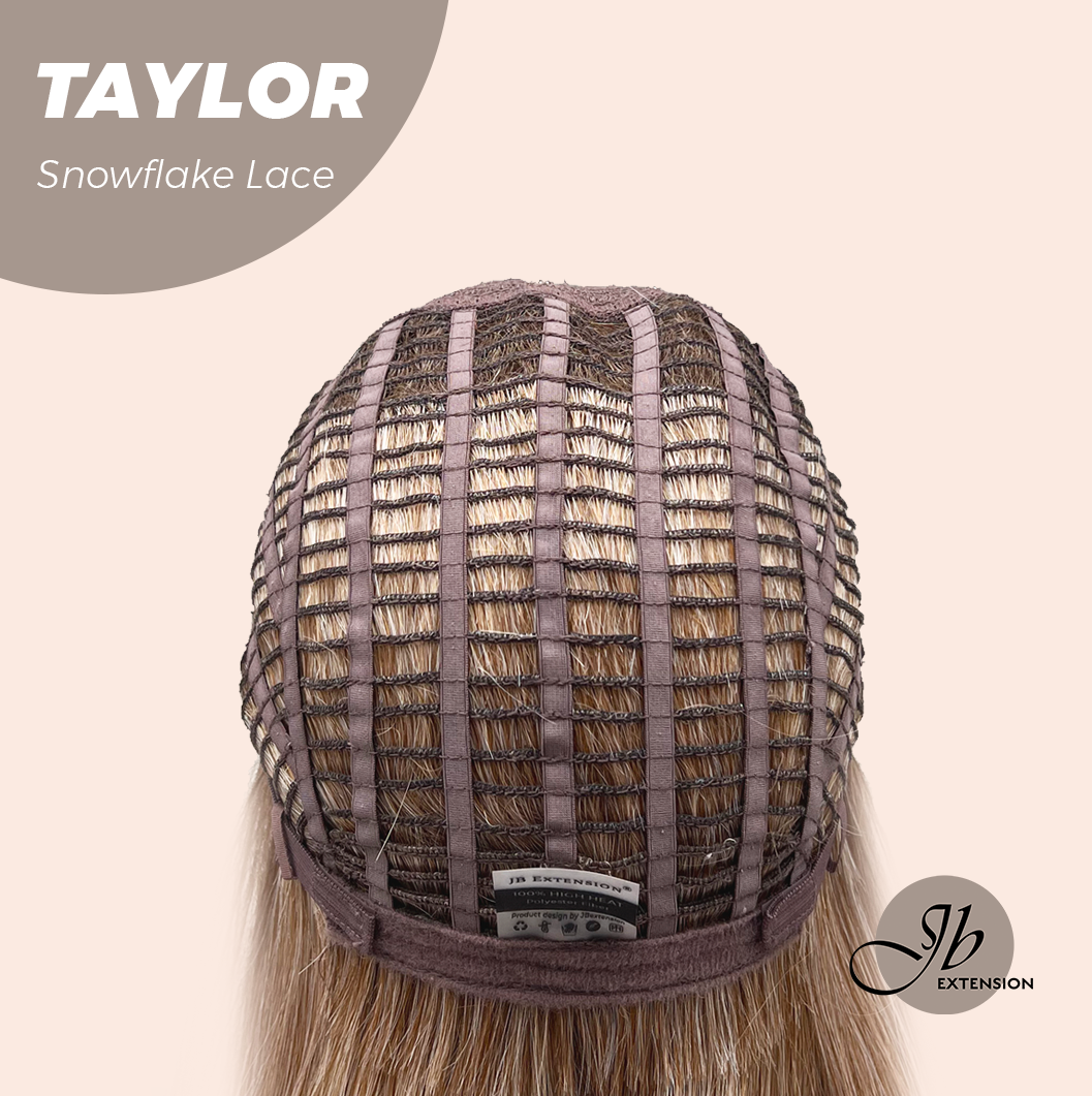 [FINAL SALE] JBEXTENSION 18 Inches Apricot Pre-Cut Snowflake Lace Frontlace Glueless Wig TAYLOR【PERMATEASE】【BENDY EAR TABS】- M/L