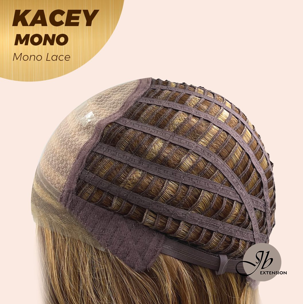 HOT OF SEASON - KACEY MONO Monofilament Handmade Wig 6X5 Full Monofilament Hand Tied Top Wig 27 Inches Copper Mono Lace Wig With Anti-slip Silicone Strips Glueless Wig KACEY MONO【BENDY EAR TABS】